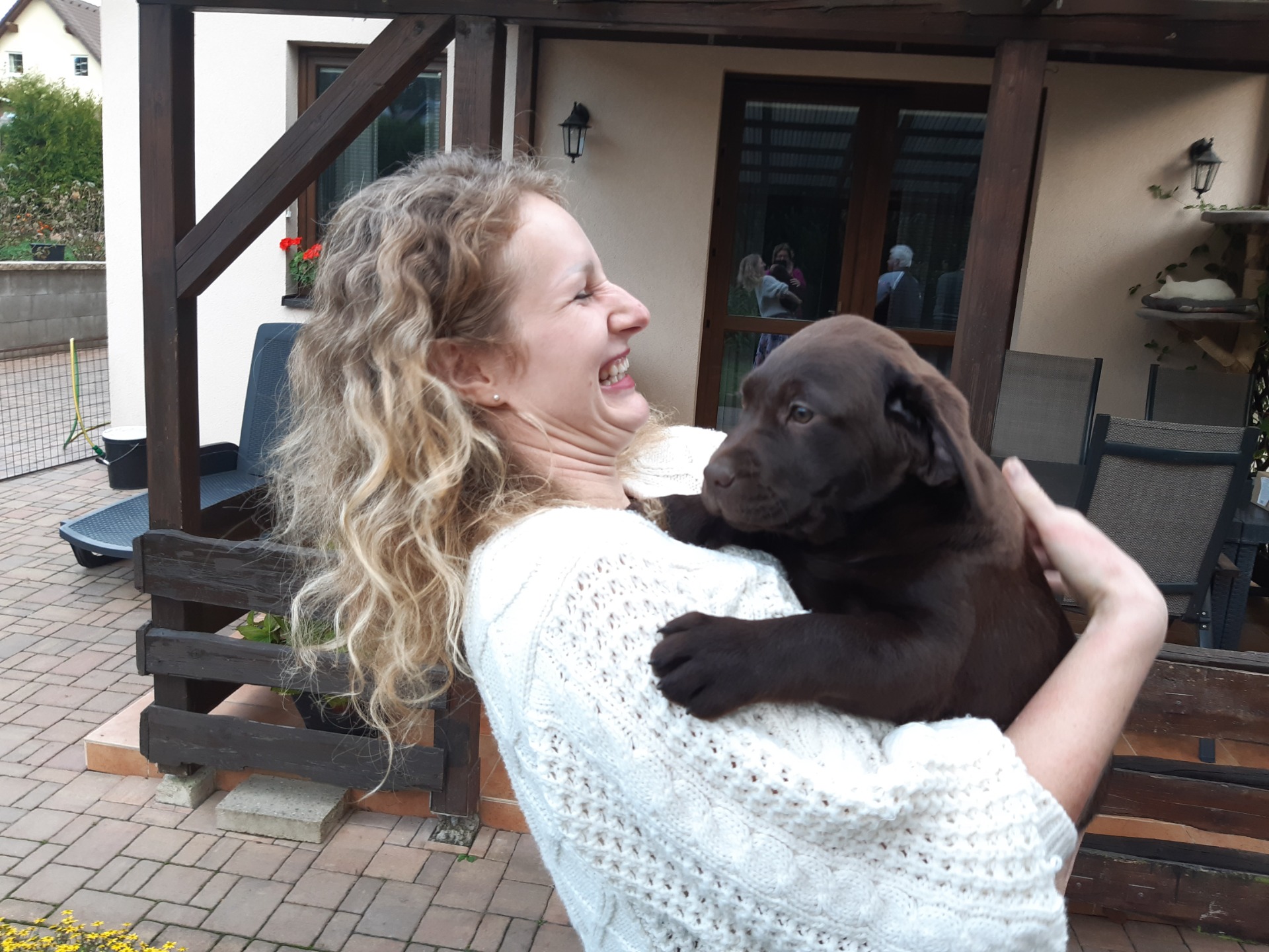 Radost z Eggy byla tak veliká, že ani Aji 8 brad nám nezabránilo fotku zveřejnit.